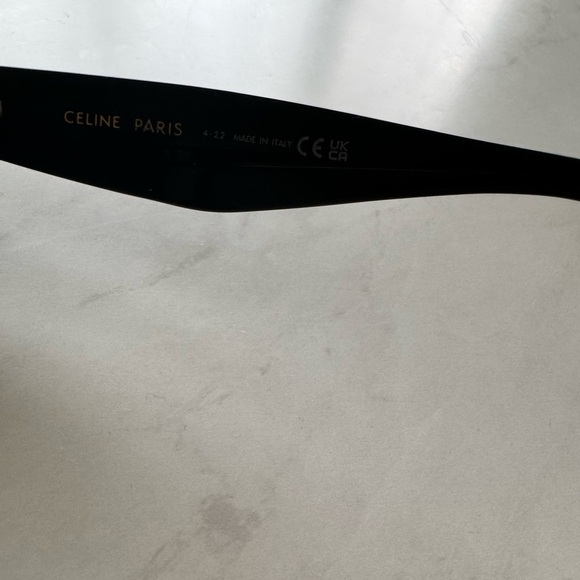 Celine 50mm Polarized Black Square Sunglasses - Picture 5 of 10